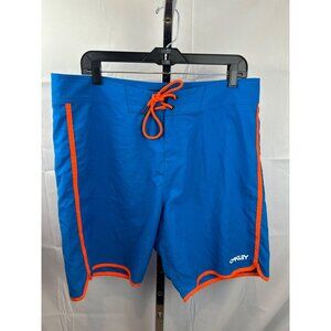 Oakley Performance Fit Blue Boardshorts US/EU 36 JPN 38 With Orange Trim & Back